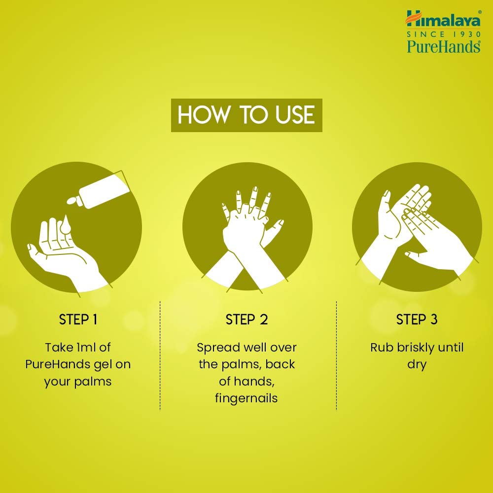 Himalaya Pure Hands | Hand Sanitizer - 500 ml (Lemon) (Packaging may vary)