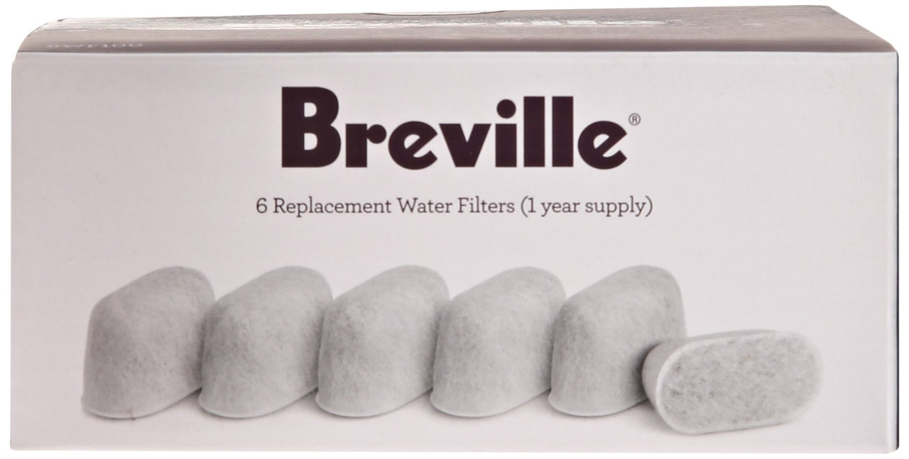 Breville Bwf100 Replacement Charcoal Water Filters Single Cup Brewer-6 Pack