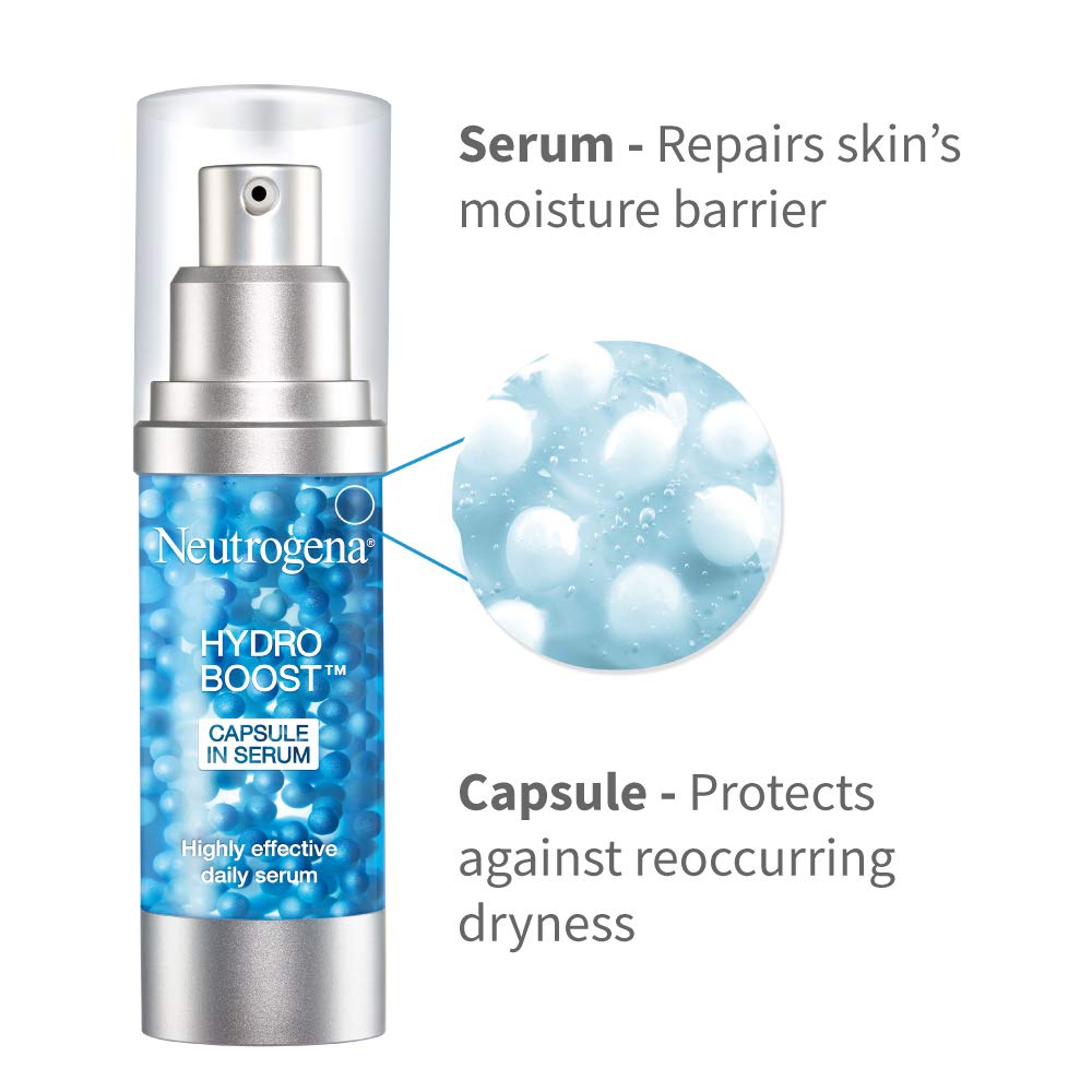 Neutrogena Ultra Sheer Dry Touch Sunblock Spf 50+ Sunscreen For Women And Men, 30Ml And Neutrogena Hydro Boost Capsule In Serum, Transparent, 30 Ml