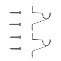 28-48 in. Adjustable Petite Café Curtain Rod, 2-Pack, 7/16 in. Diameter, Bronze 28-48