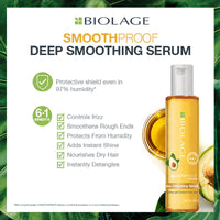 Biolage Smoothproof Floral Conditioner|Paraben Free| Provides Humidity Control & Anti-Frizz Smoothness |For Frizzy Hair & Smoothproof Deep Smoothing 6-In-1 Professional Hair Serum,1 Count