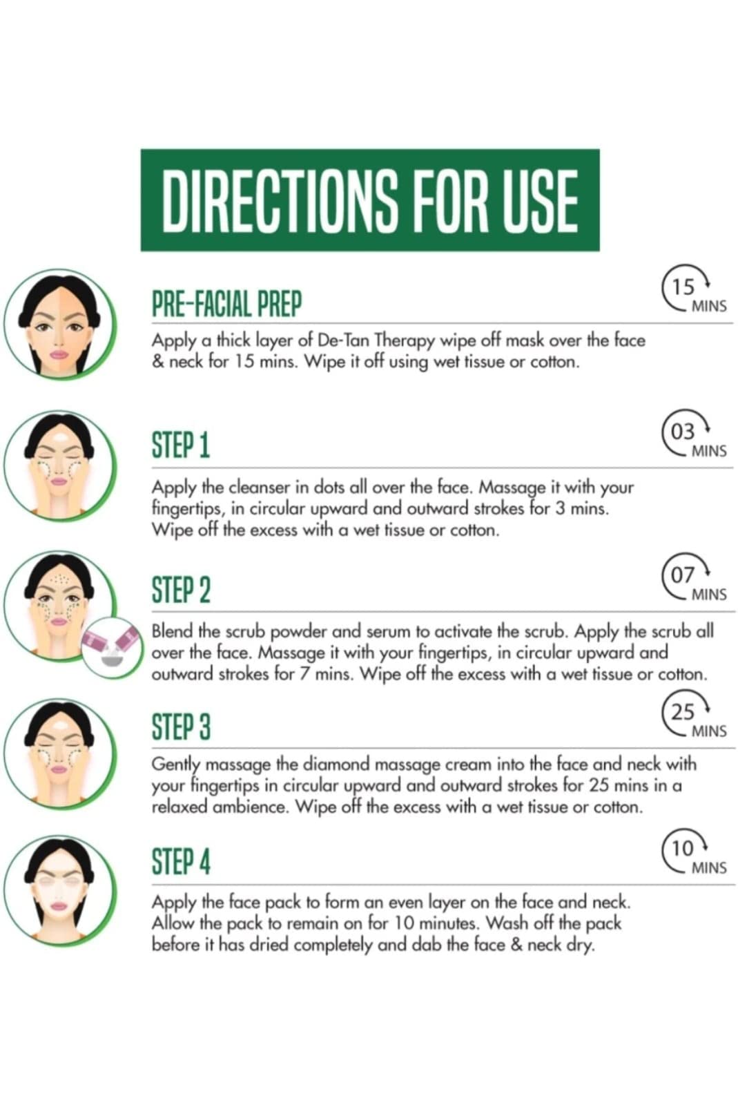 Nature's Essence Facial Kit 60Gm + 65Ml (Pack Of 5) - Face Skincare Kit