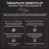 Soulflower Turmeric Essential Oil, 15ml | Skin Acne, Healthy Hair, Scalp, Aromatherapy | 100% Pure, Natural & Undiluted Premium Essential Oil