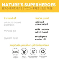 Tuco Kids Handmade Soap (75gx3) & Face Wash (100ml), Everyday Use for Ages 3+ Kids, Paraben & Sulphate Free - (Combo Pack of 4)