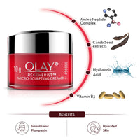 Olay TE Day Cream 50g + Olay Regenerist Micro-sculpting Cream Mini 10g – Ultimate Skincare kit