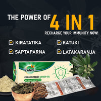 Zandu Chirakin Tablets (Ayush 64), Protection from Infections and Antiviral Properties, Helps in Managing & Building Overall Immunity, Health & Wellness - (Pack of 10 Tablets x 12 Strips)