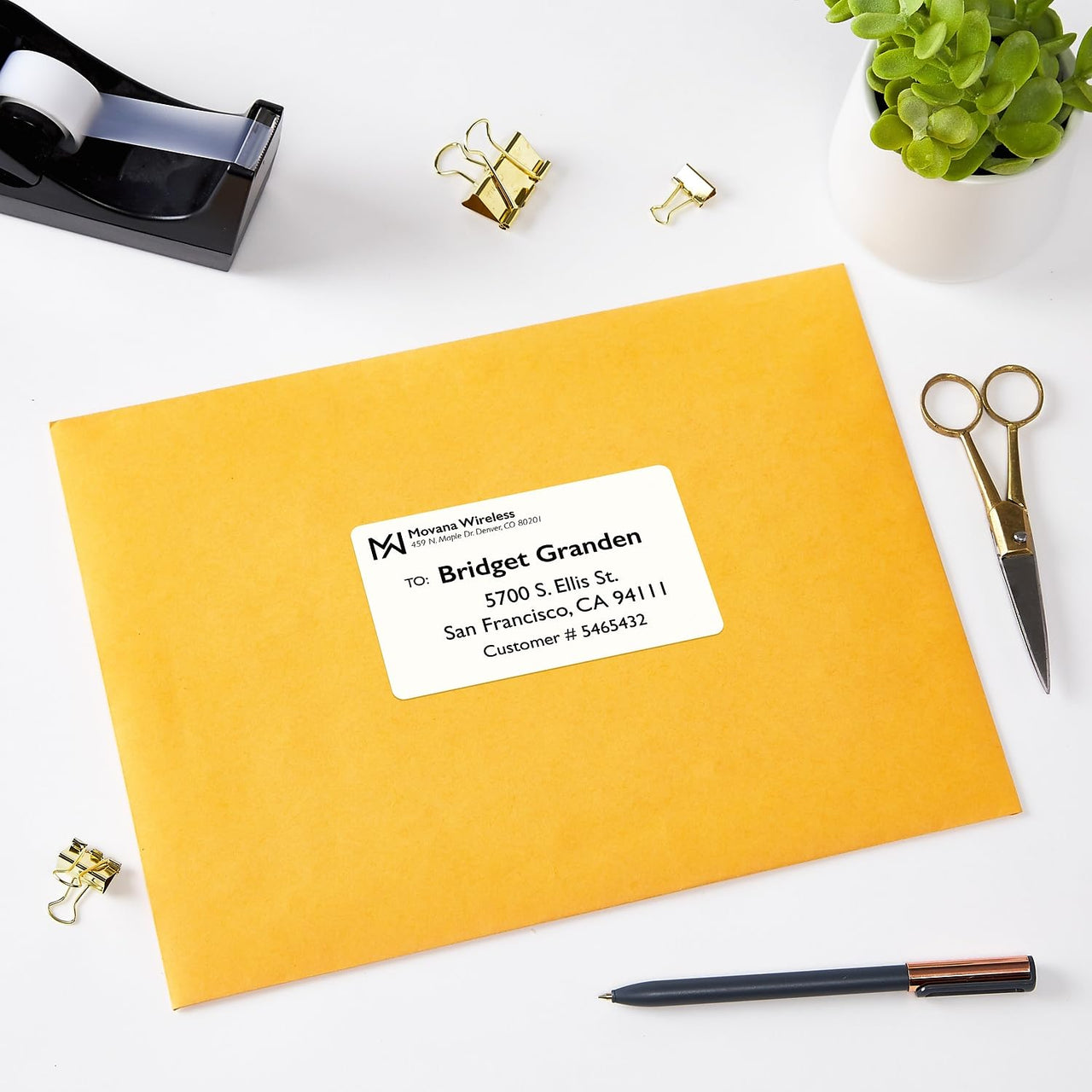 Avery Printable Blank Shipping Labels, 2.5" x 4", White, 200 Labels, Laser Printer, Permanent Adhesive (5816)