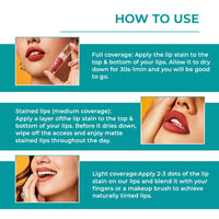 Tint Cosmetics 2.5ml Matte Finish Toffee Liquid Lip Stain, Waterproof, Transfer Proof, Non-Sticky, Non Drying, Light Weight, Long Lasting & Hydrating For Girls & Women