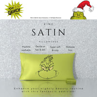 Squishmallows Bedding Silky Satin Standard Beauty Silky Satin King Size Pillowcase Cover 20x36 for Hair and Skin, (Officially Licensed Product) Squishmallows - Sleepy Mallow King (U.S. Standard)