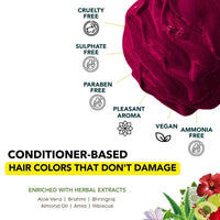 Paradyes Top-up Semi-permanent Ruby Wine DIY Conditioner Based Hair Colour, 120 gm