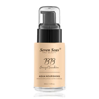 Seven Seas BB Gracefull Foundation | Aqua Nourishing for Face Makeup | Smooth Application | Full Coverage for Women, Pack of 2 (Skin-30ML)