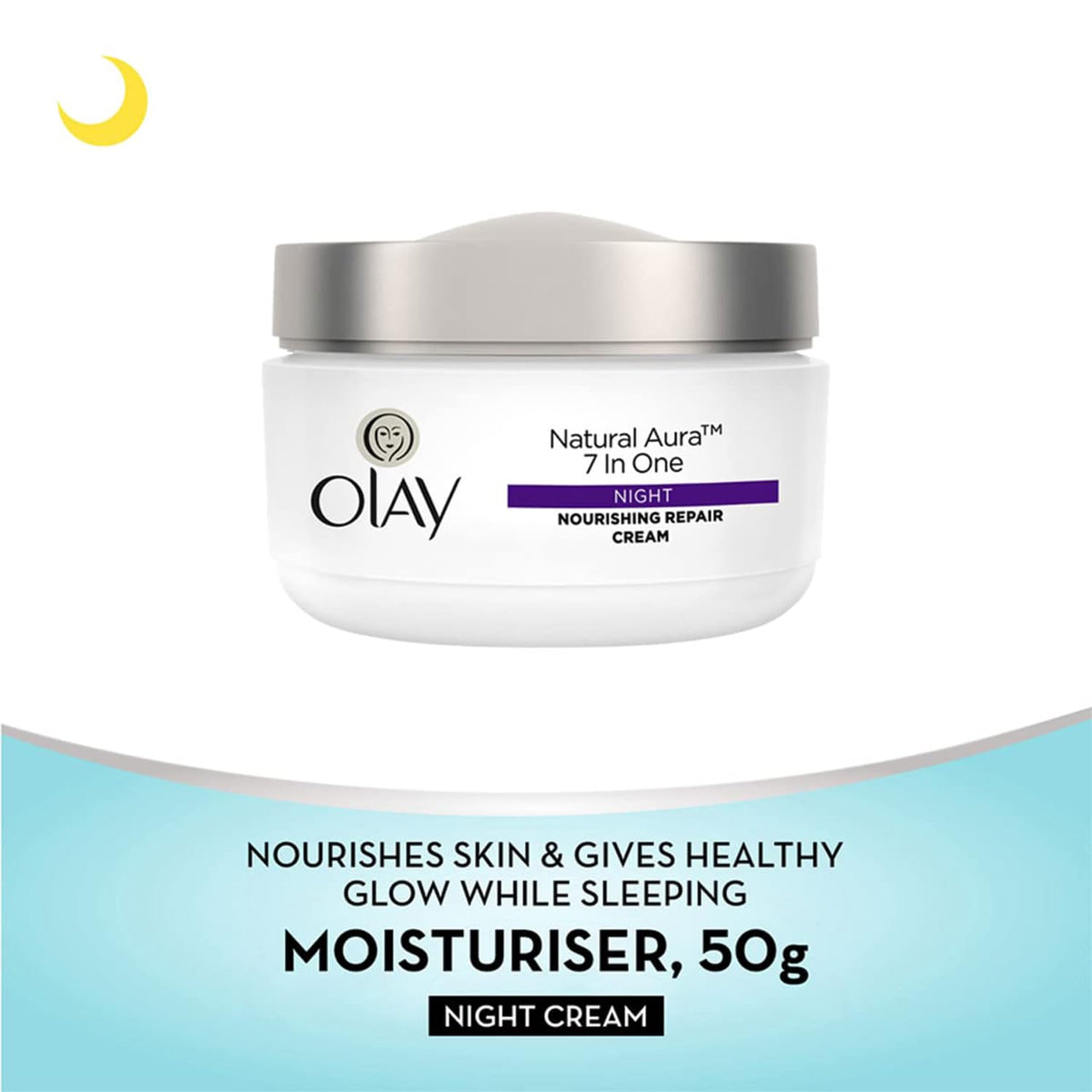 Olay Night Cream Natural White Fairness Night Moisturiser, 50g And Olay Day Cream Natural White Fairness Moisturiser SPF 24, 50g