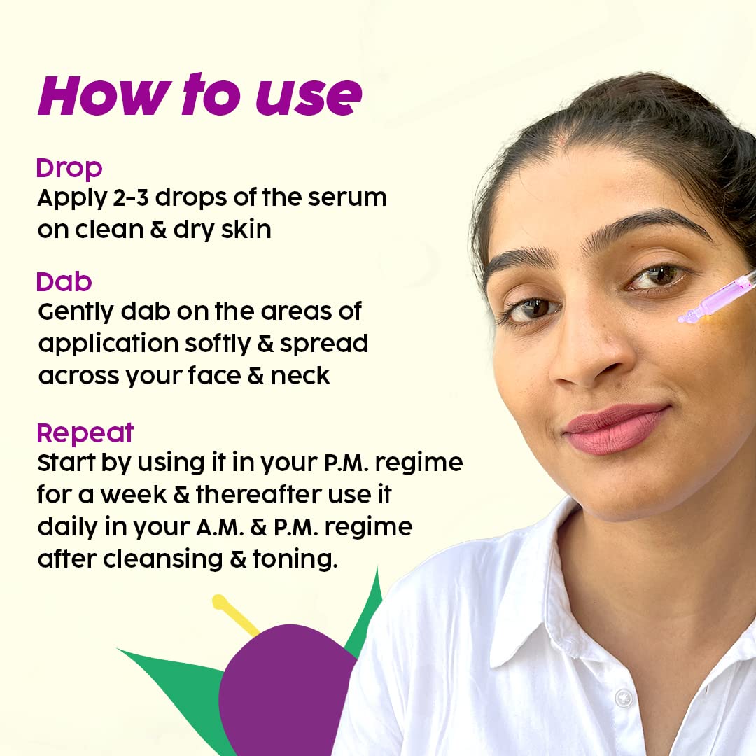 The Plant Fix Plix 10% Niacinamide Face Serum, 30ml (Pack Of 1) For Acne Marks, Blemishes, Oil Control With 1% Zinc & Witch Hazel, Skin Clarifying Jamun Serum For Unisex With Acne-Prone Skin