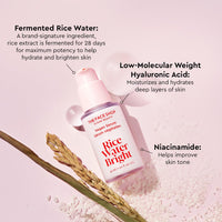The Face Shop Rice Water Serum with Niacinamide & HA, Brightens Skin, Fades Blemishes & Acne Marks (30ml)