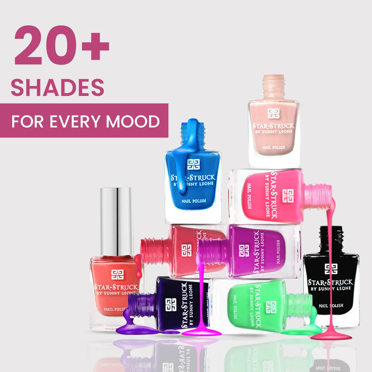 STARSTRUCK BY SUNNY LEONE Nail Polish Vibe Check |Pack of 10