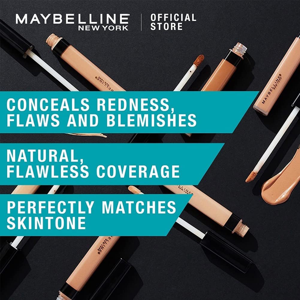 Maybelline New York Fit Me Matte+Poreless Light Coverage Liquid Foundation For Oily Skin oil, 128 Warm Nude 30Ml, Concealer, 25 Medium, 6.8Ml And Compact Powder, Shade 128 Warm Nude, 8G, Pack Of 1