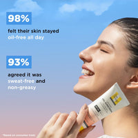 SunScoop Ceramides & Rice Water Gel Sunscreen | SPF 50+ PA++++ | For Oily & Combination Skin | Oil-Free Finish | Sweat-Free | Lightweight Formula | Protects Skin Barrier | 45g