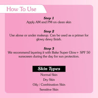 BAKE 5% Multi Peptide & 2% Ceramide Moisturizer with Hyaluronic Acid | Oil Free Barrier Repair Moisturizer | Lightweight & Non Sticky | 50g