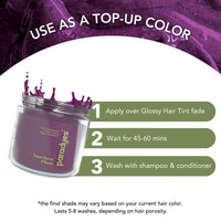paradyes Top-Up Semi-Permanent Amethyst Plum Diy Conditioner Based Hair Colour, 120 Gm,All,Unscented,1 Count