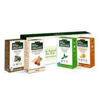 INDUS VALLEY Antibacterial Face Pack (Neem & Mulethi Powder,Orange Powder,Sandalwood) Beauty Gift Set -120g, Each 30gm