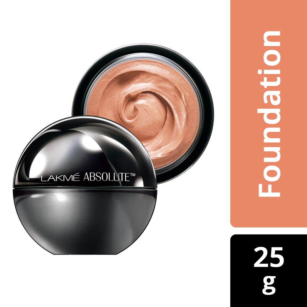 Lakmé Invisible Finish SPF 8 Foundation, Shade 01, 25ml and Absolute Skin Natural Mousse, Rose Fair 02, 25g