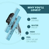 Shryoan Cool as Ice !!! Mascara | Long Lasting with Easy Application, Waterproof & Smudge Proof and Matte Finish with Volume Lashes Mascara (8ml) (Black)