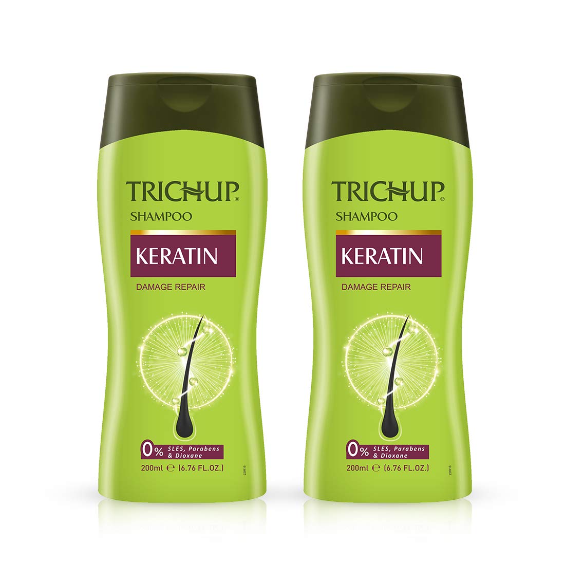 Trichup Keratin Shampoo 200 ml (Pack of 2)
