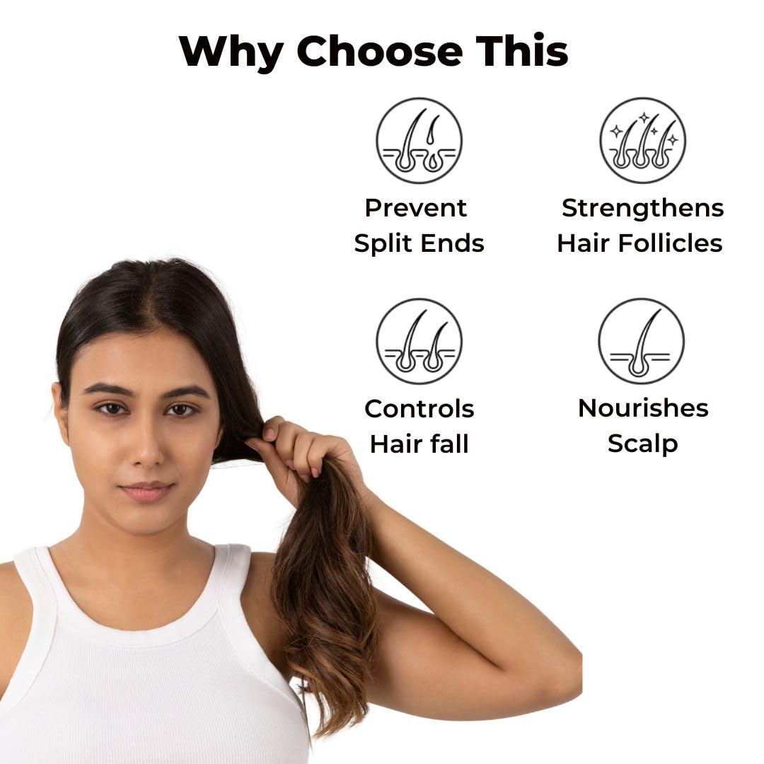 Brillare Professional Hair Fall Control Shampoo, Natural Anti Hair Fall & Hair Growth Shampoo with Soyabean & Vital Plant Extracts for Better Hair Holding, 300 ml