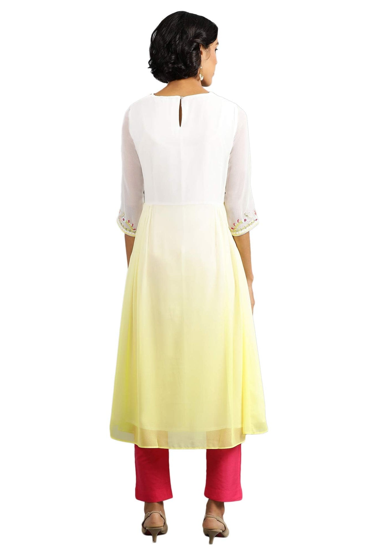 Wishful Women's  Georgette Straight Kurta