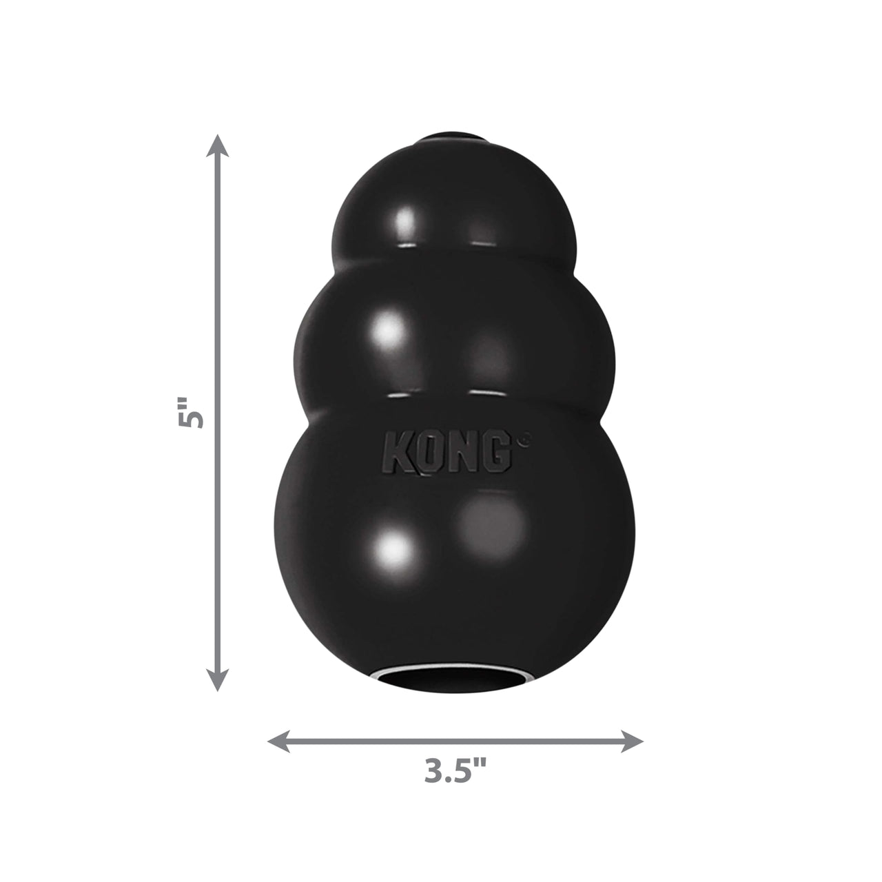 KONG - Extreme Dog Toy - Toughest Natural Rubber, Black - Fun to Chew, Chase and Fetch - for X-Large Dogs Standard Packaging