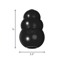 KONG - Extreme Dog Toy - Toughest Natural Rubber, Black - Fun to Chew, Chase and Fetch - for X-Large Dogs Standard Packaging