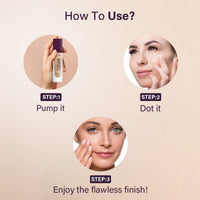 Hilary Rhoda Super Cover Foundation for All Skin Types|Blemish Free|High Coverage & Waterproof Foundation|24-Hour Stay & Non-Sticky Formula|Matte Finish|Blends Flawlessly|30g (Shell White| Shade 01)