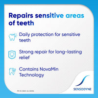 Sensodyne Toothpaste Repair & Protect Combo pack, tooth paste for deep repair of sensitive teeth, 140 gm multi-pack (70 gm x 2)