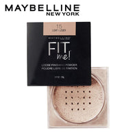 Maybelline New York Face Studio Master Chrome Metallic Highlighter, Molten Gold, 6.7G & New York Fit Me Loose Finishing Powder, 15 Light, 20G