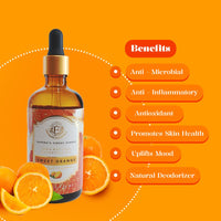 Luxurious SWEET ORANGE Essential Oil by Enhanced Essentials|Therapeutic,Organic & Natural |Crafted with Slow Extraction| Ultra Premium Grade Concentrated Essential Oil for Home Fragrance, Diffusers, Skin care, Aromatherapy, Bath, Massage,Humidifiers, Soap
