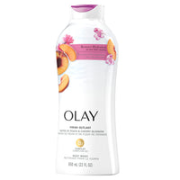 Olay Fresh Outlast Body Wash Peach & Cherry Blossom, 22 fl oz/650ml