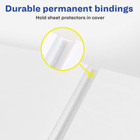 Avery Flexi-View Presentation Book, Clear Front Window for Title Page, 24 Non-Stick Pages, 1 Black Book (47690)