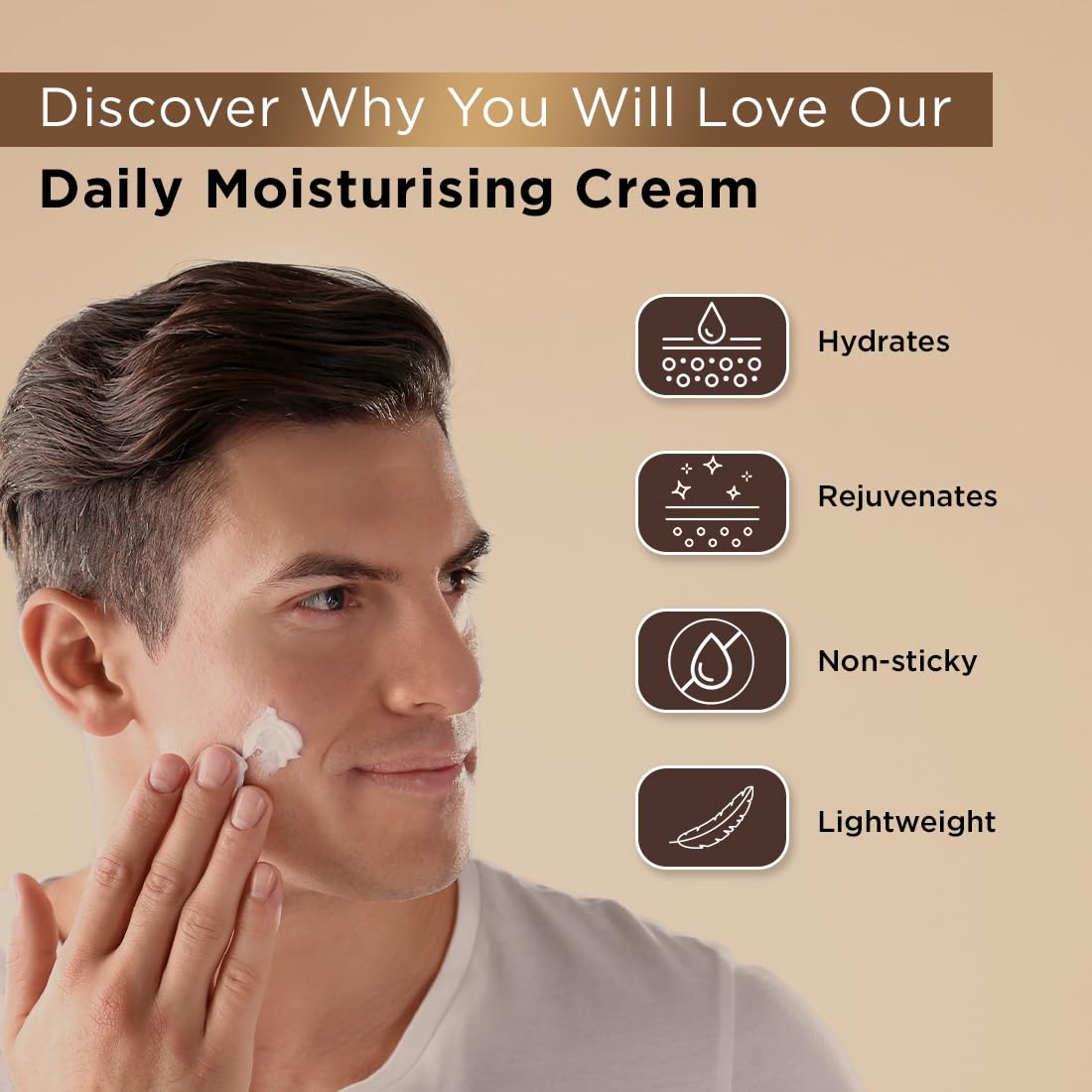The Man Company DeTan Daily Pack with Activated Charcoal Face Wash & Daily Moisturising Face Cream | Argan, Shea Butter, Vitamin E | Deep Cleansing, Moisturizing - Pack of 2