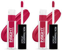 Insight Non Transfer Lip Color, 4ml (07 Satin Rose) & Insight Non Transfer Lip Color, 4ml (05 Cocoa Plum)