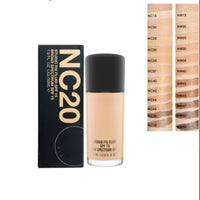 MACC Studio Fix Professional Waterproof oil-free Longlasting Liquid 24-hour colour-true foundation Matte Finish For Women, Girls 30ML - Shine-Free Liquid Foundation (NC-20)