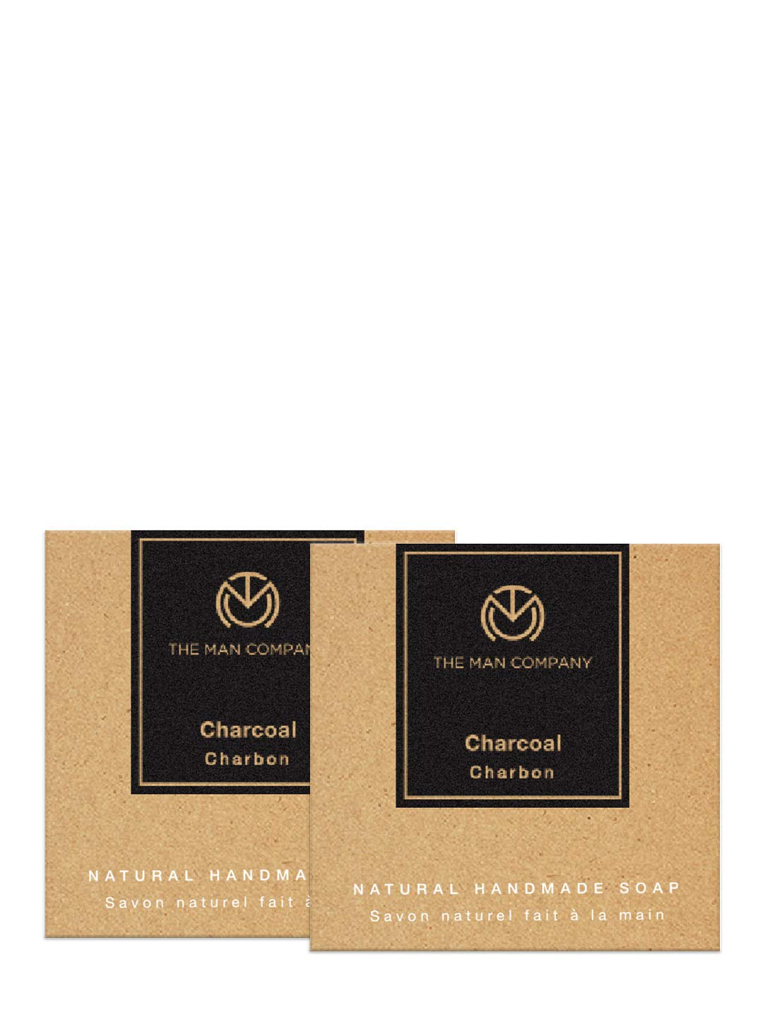 The Man Company Activated Charcoal Natural Hand Made Soap | Tan & Dead skin Remover - Pack of 2