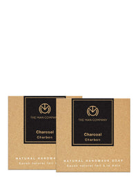 The Man Company Activated Charcoal Natural Hand Made Soap | Tan & Dead skin Remover - Pack of 2