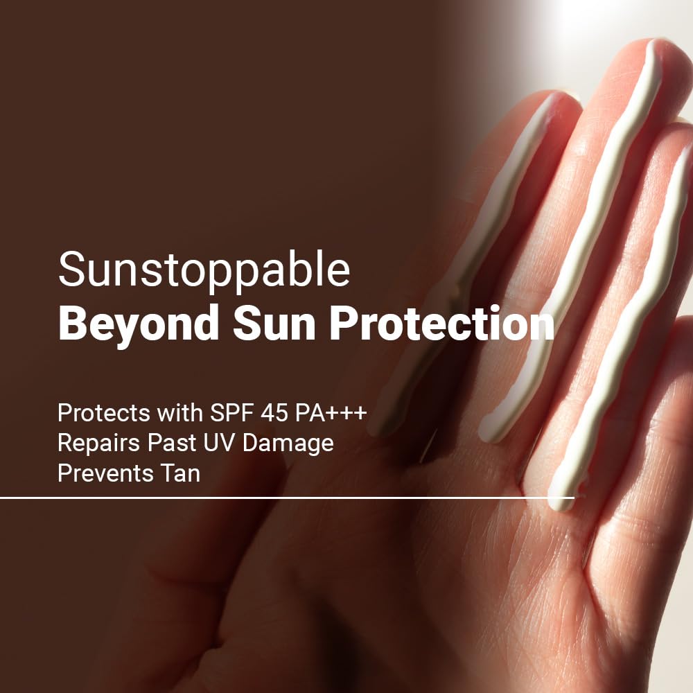 Neude SPF 45 Sunscreen 50 ml PA+++ No White Cast with Milk, Zinc Oxide and Avocado Oil, Broad-Spectrum Daily Moisturizer for Men and Women Blue Light Protection Repairing Paraben-Free