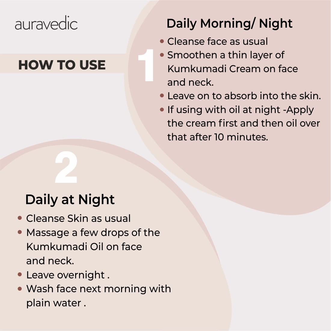 Auravedic Kumkumadi tailam Kumkumadi face cream for glowing skin Kumkumadi oil Kumkumadi cream for women men combo 100gm & 100ml