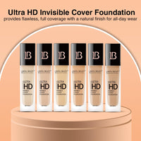 Lakyou Beauty Ultra HD Invisible Cover Foundation | Seamless Blend | High Definition Finish | Lightweight & Long-Lasting | 30ml (05(Rich Nude))