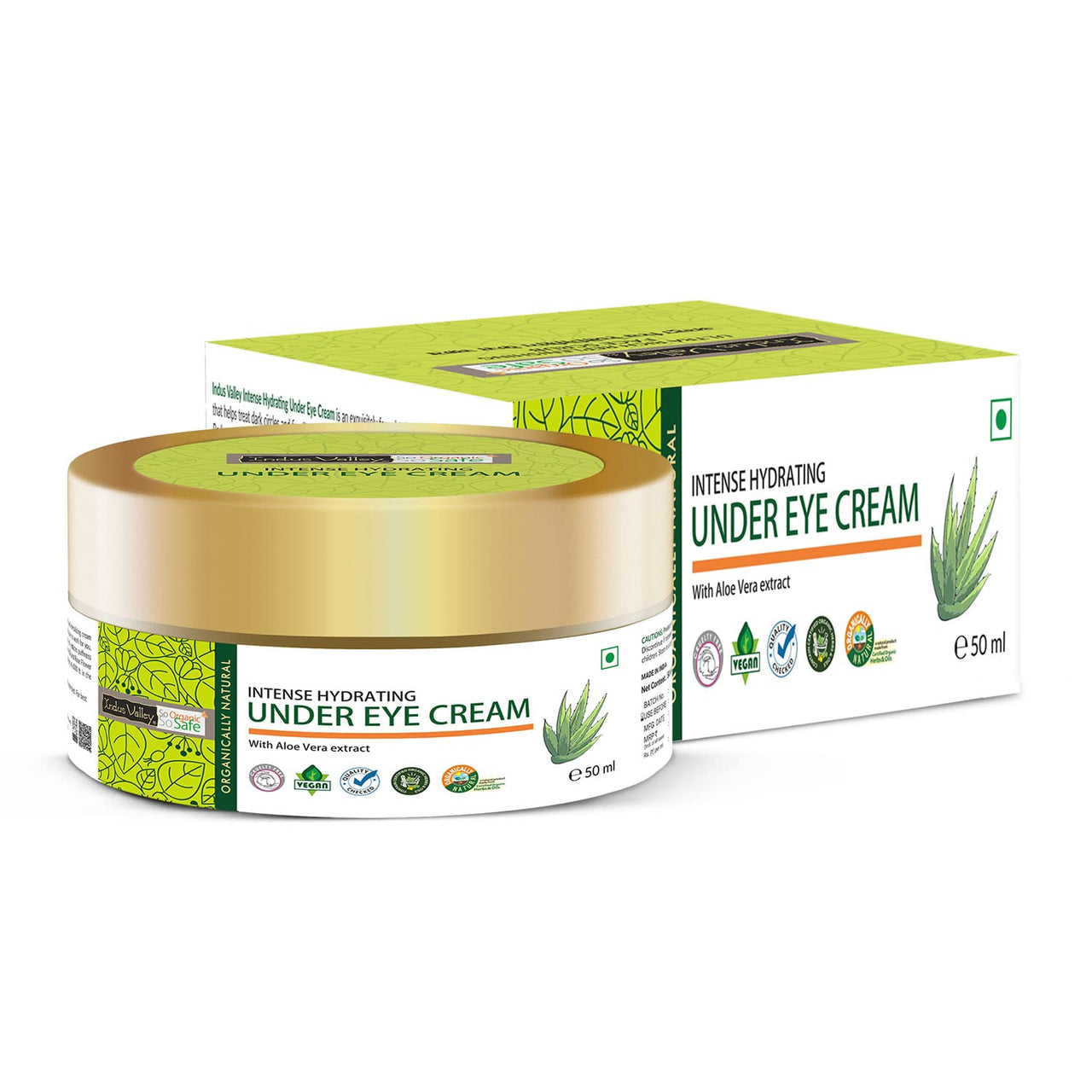 Indus Valley Intense Hydrating Under Eye Cream - Enriched with Guwahati Anise (50 ml)