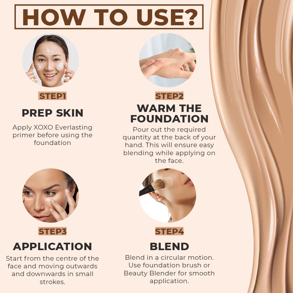 Colorbar XOXO Everlasting Foundation, Vanilla- 30 ml