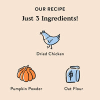 Bocce's  Bakery Chicken & Pumpkin Dog Food Toppers  All-Natural, Wheat-Free Dog Food Topper Made with Real Ingredients, Baked in The USA, 8 oz