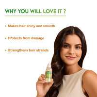 Jovees Herbal Hair Serum Grape Seed and Almond | For Frizzy Hair | Prevents Hairfall | For Men & Women (60ml)