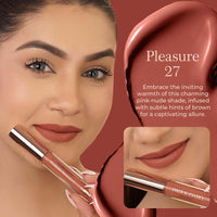 Parul Garg Beauty Featherlite Matte Liquid Lipstick | High-Pigment, Long-Wear & Non-Drying | Lightweight & Transfer-Proof | 100% Vegan & Clean Beauty |Pleasure 27 - Warm-Pink Nude| 2.5ml